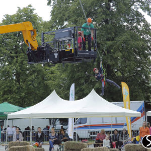 The zip line on Techno Rodeo The zip line on Techno Rodeo (Kiev, Ekspotsentr Ukrainy)
