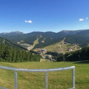The zip line in Bukovel, 1300m in length The zip line in Bukovel’ 1300m in length