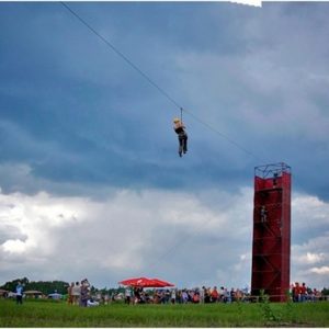The zip lines at festivals The zip lines at festivals