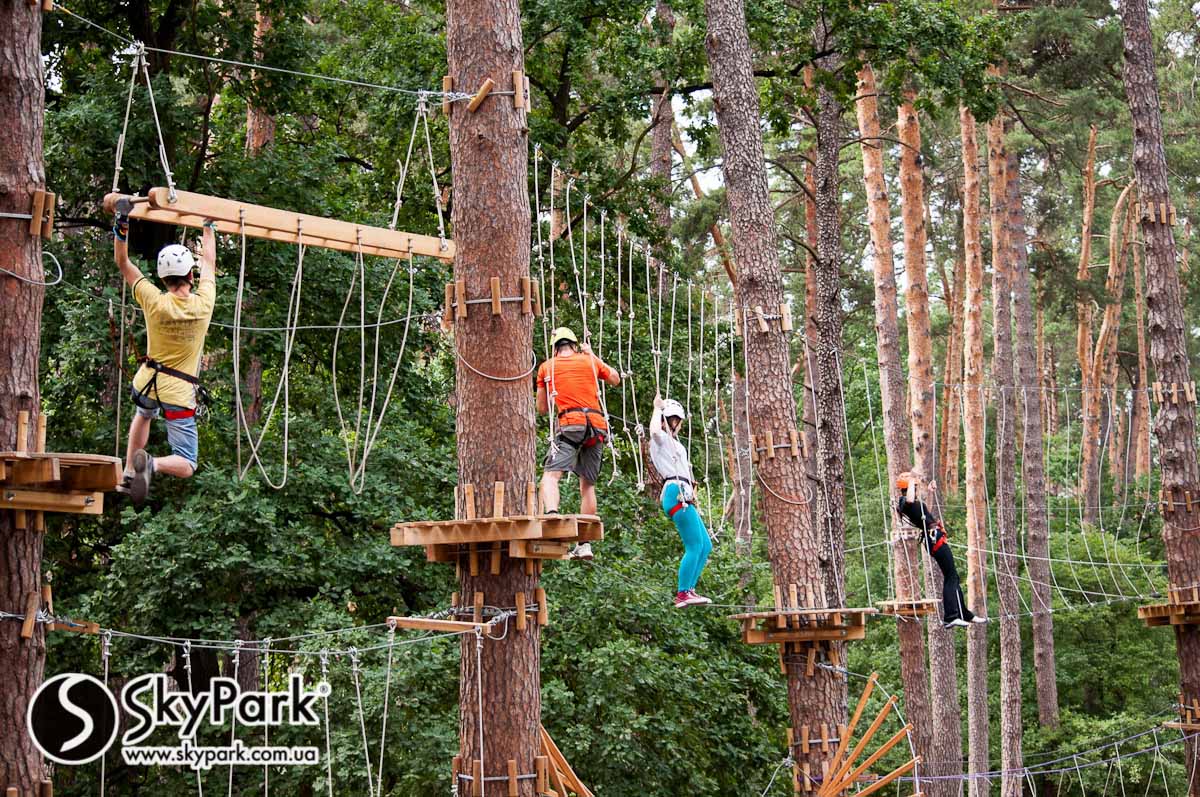 The building of an adventure park